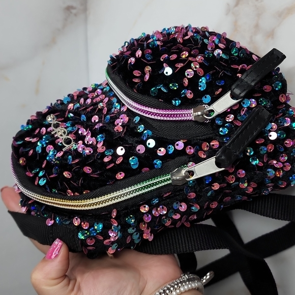 Bebe girls mini sequins backpack - Picture 6 of 7